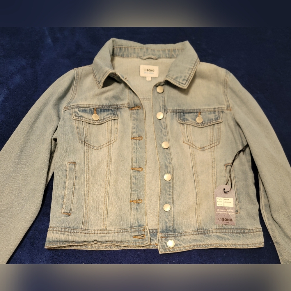 Ci Sono Ladies Jeans Jacket, Light Blue